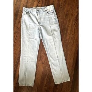Abercrombie & Fitch Women's '90s Straight Ultra High Rise Front Slit Jeans - 16R